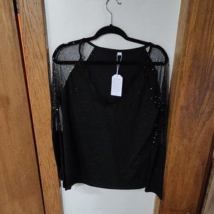 Black sparkle shirt